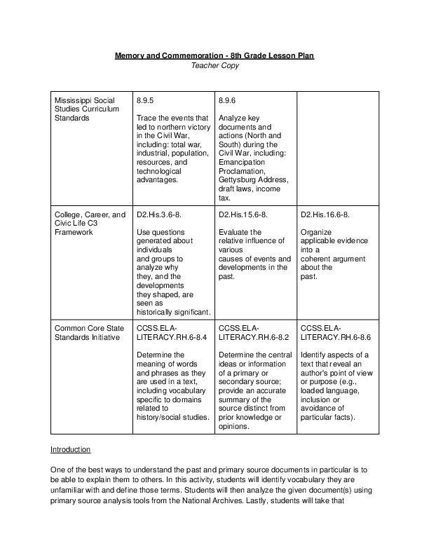 Memory and Commemoration - MS US History Lesson Plan - Teacher Copy.pdf