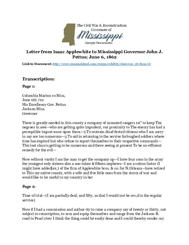 Applewhite Letter Transcription.pdf
