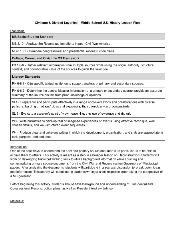 Civilians_Divided Loyalties - MS US History.pdf