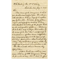 Letter from S.R. Frierson to Mississippi Governor William L. Sharkey; July 5, 1865