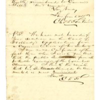 Letter from Charles D. Fontain to Mississippi Governor John J. Pettus IV.png