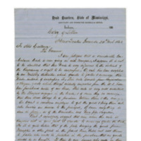 Letter from General J. Z. George to Mississippi Governor John J. Pettus; March 24, 1863