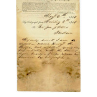 Telegram from Susan Phipps to Mississippi Governor John J. Pettus; May 6, 1861